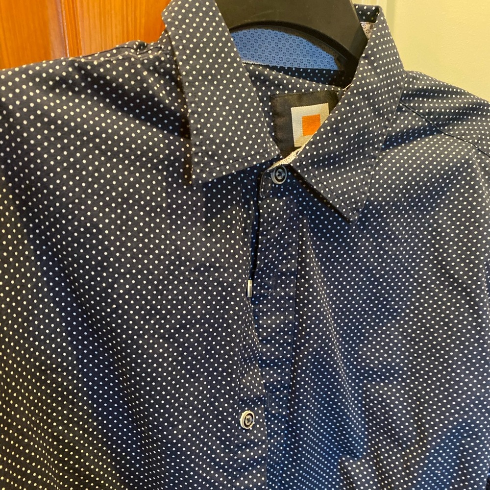 Polka dot dress shirt
